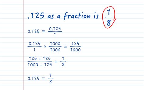 1.125 As A Fraction