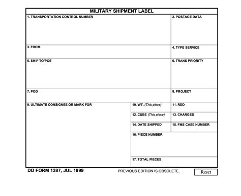 10 Essential Facts About Dd Form 1387-2