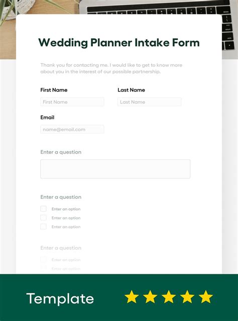 10 Essential Questions For Your Wedding Planner Intake Form