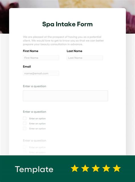 10 Essential Spa Intake Form Template Tips