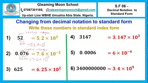 10 Examples Of Decimal Standard Form