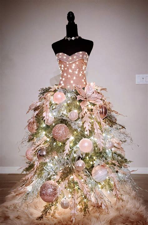 10 Unique Pre Lit Dress Form Christmas Tree Ideas