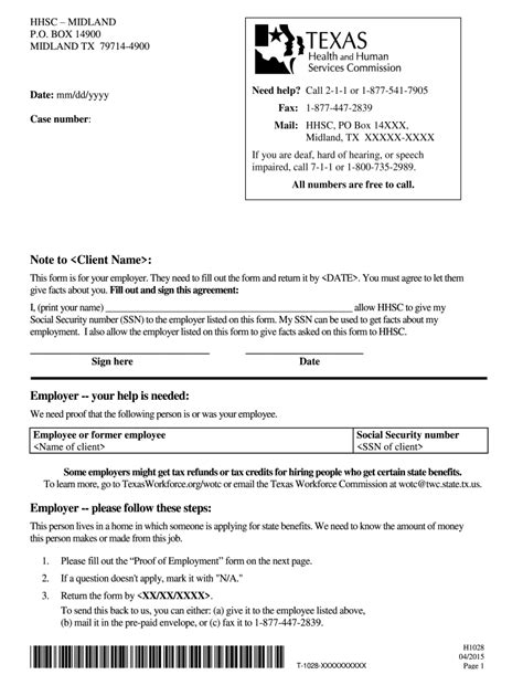 1028 Employment Verification Form: A Comprehensive Guide