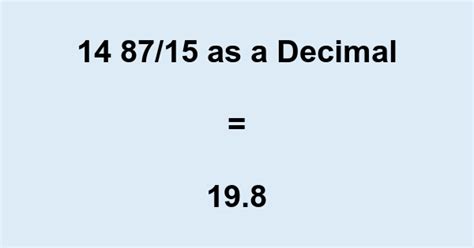 15 In Decimal Form Explained