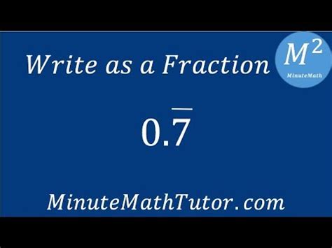 2 Easy Ways To Write 0.2 As A Fraction