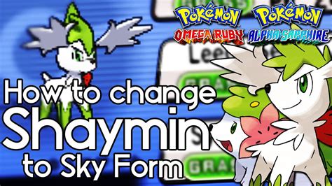 2 Ways To Change Shaymins Form