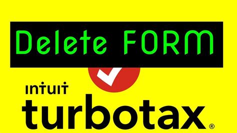 2 Ways To Delete A Form In Turbotax