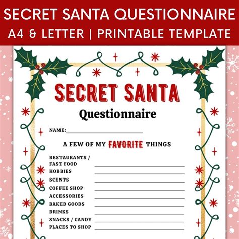 20 Secret Santa Questions To Ask Before Gift Giving