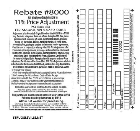 3 Easy Steps To Menards Rebate Adjustment