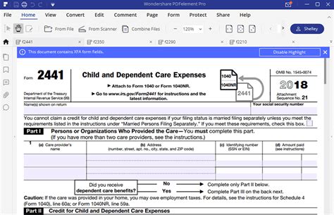 3 Easy Ways To Fill Form 2441 Provider Ssn