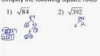 3 Steps To Simplify Square Root Of 84