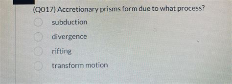 3 Ways Accretionary Prisms Form