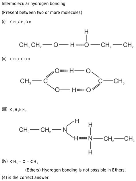 3 Ways Ch3och3 Forms Hydrogen Bonds