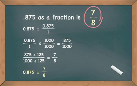 3 Ways To Convert 875 To A Fraction