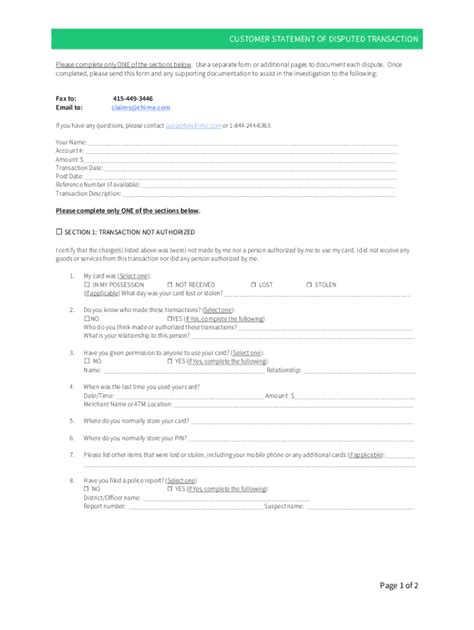 3 Ways To Fill Out Chime Dispute Form