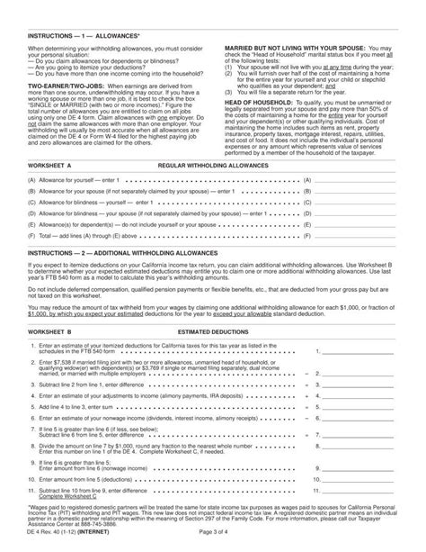 4 Steps To Complete Ca De 4 Form Successfully