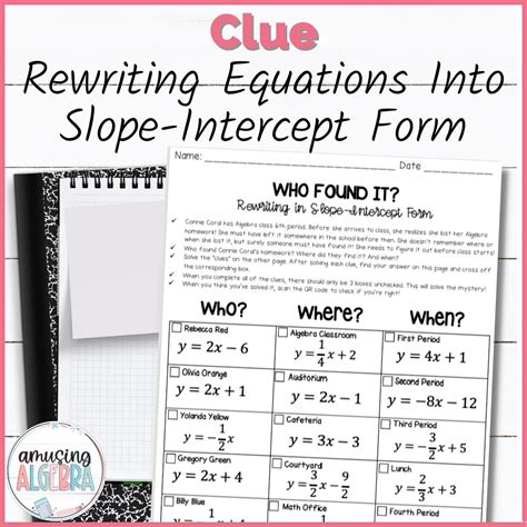 4 Ways To Rewrite Equations In Slope-Intercept Form