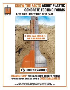 5 Benefits Of Square Foot Plastic Concrete Footing Forms