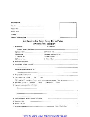 5 Easy Steps For Togo Visa Application Form