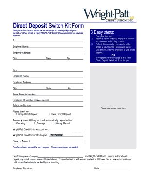 5 Easy Steps For Wright Patt Credit Union Direct Deposit