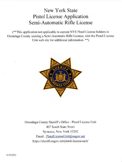 5 Easy Steps To Amend Onondaga County Pistol Permit