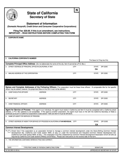 5 Easy Steps To File Form Si-100 Online