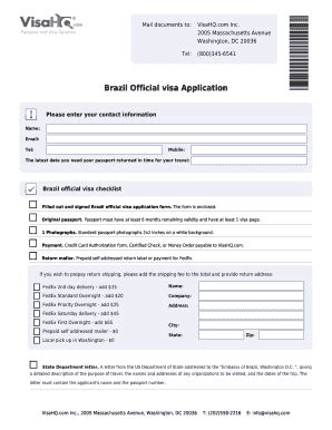 5 Easy Steps To Fill Brazil Visa Application Form