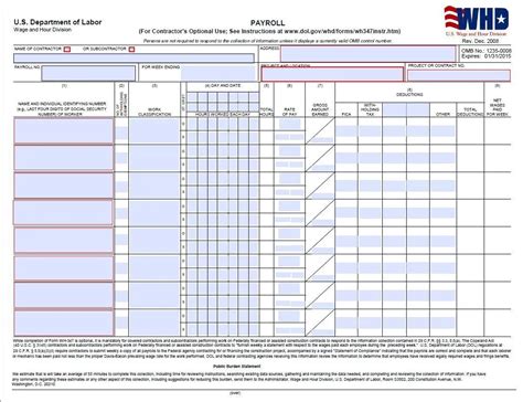 5 Easy Steps To Fill Certified Payroll Report Form