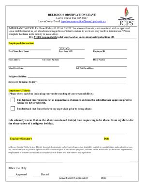 5 Easy Steps To Fill Jcps Professional Leave Form