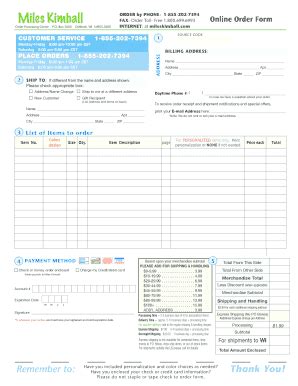 5 Easy Steps To Fill Miles Kimball Order Form