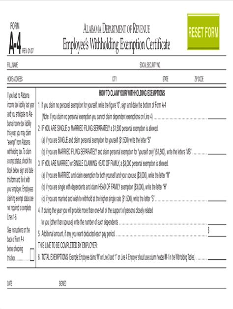 5 Easy Steps To Fill Out Alabama A4 Form