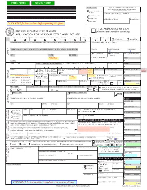 5 Easy Steps To Fill Out Form 108 Missouri