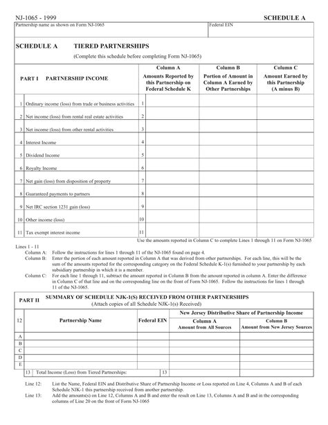 5 Easy Steps To Fill Out Nj Form 1065