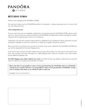 5 Easy Steps To Fill Out Pandora Return Form