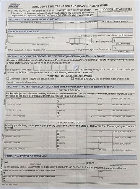 5 Easy Steps To Fill Out Reg 262 Form Dmv