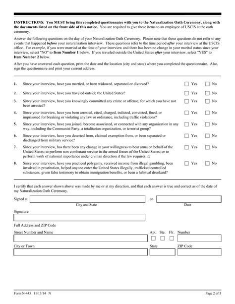 5 Easy Steps To Fill Out Uscis Form N-445