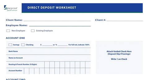 5 Easy Steps To Fill Paycor Direct Deposit Form