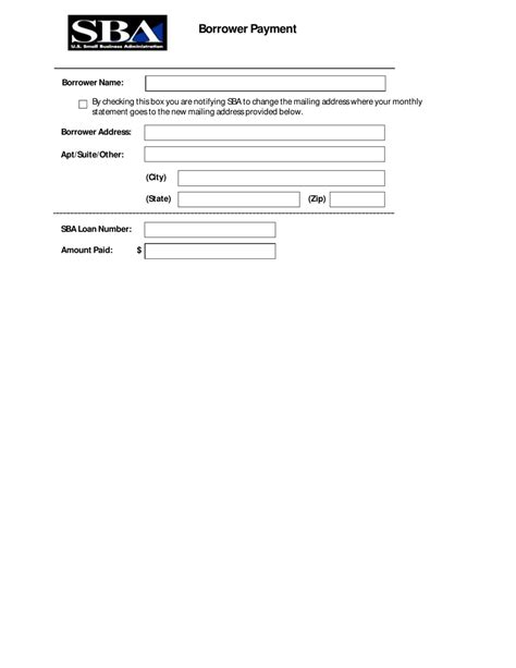 5 Easy Steps To Fill Sba 1201 Borrower Payment Form