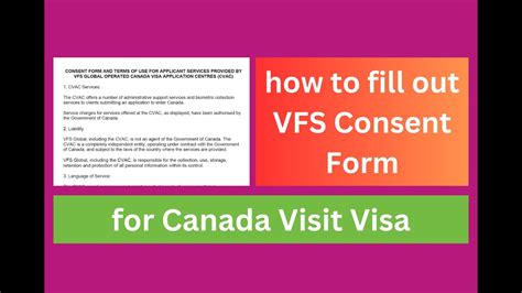 5 Easy Steps To Fill Vfs Consent Form