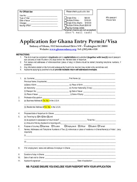 5 Easy Steps To Ghana Visa Application Form