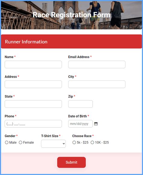 5 Easy Ways To Create A 5k Race Registration Form