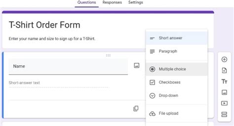 5 Easy Ways To Create A Shirt Order Form With Google Forms