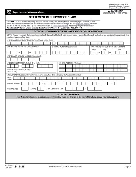 5 Easy Ways To Download Va Form 21-4138