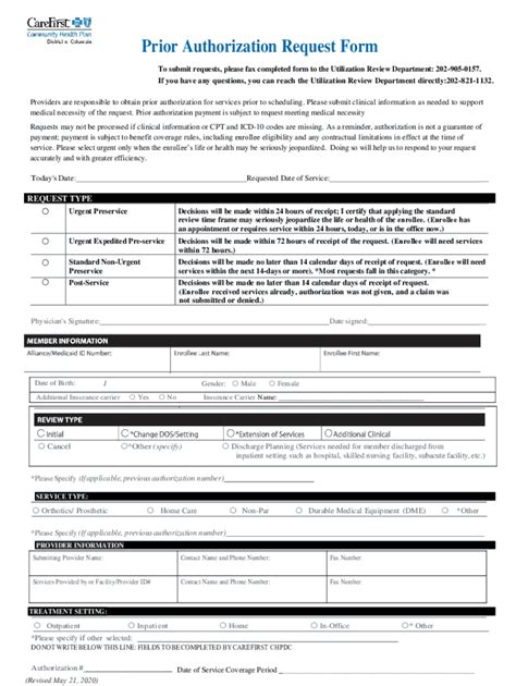 5 Easy Ways To Fill Carefirst Prior Authorization Form