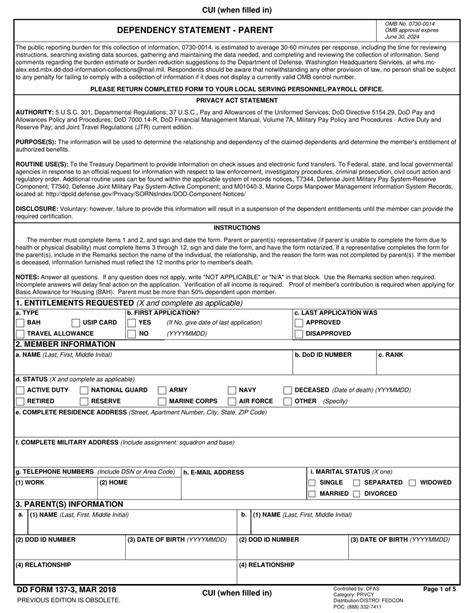 5 Easy Ways To Fill Dd Form 137-3