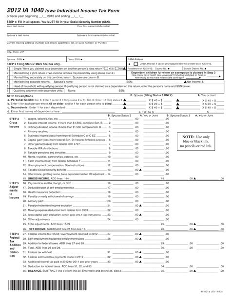 5 Easy Ways To Fill Iowa 1040 Form