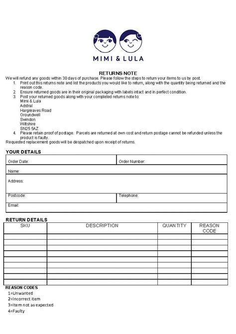 5 Easy Ways To Fill Out Miss Lola Return Form