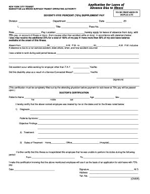 5 Easy Ways To Fill Out Mta Sick Form