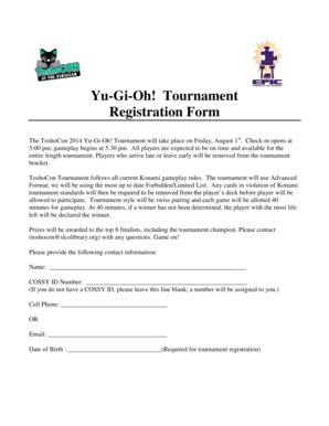 5 Easy Ways To Fill Out Yugioh Registration Form