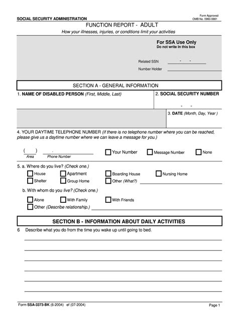 5 Easy Ways To Fill Ssa Form 3373